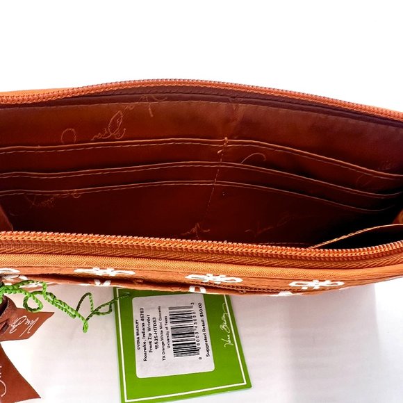 Vera Bradley University of Texas Front Zip Wristlet - Picture 6 of 16